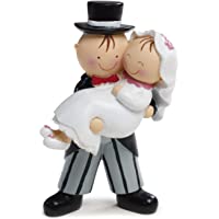 Mopec Pastel Figura de Tarta Novia en Brazos- Blanco